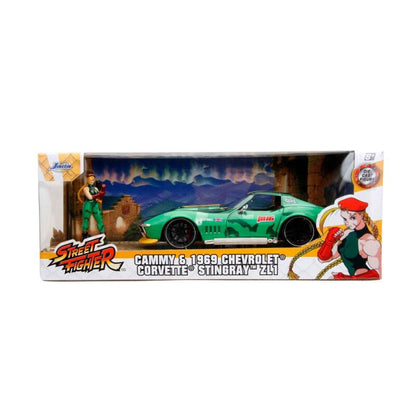 Street Fighter: 1969 Chevrolet Corvette Stingray ZL1 with Cammy White Hollywood Rides 1:24 Scale Die Cast Vehicle