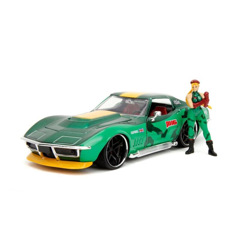 Street Fighter: 1969 Chevrolet Corvette Stingray ZL1 with Cammy White Hollywood Rides 1:24 Scale Die Cast Vehicle