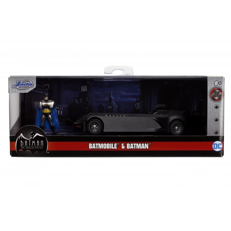 Batman The Animated Series - Batmobile with Batman Figure Hollywood Rides 1:32 Scale Die Cast Vehicle