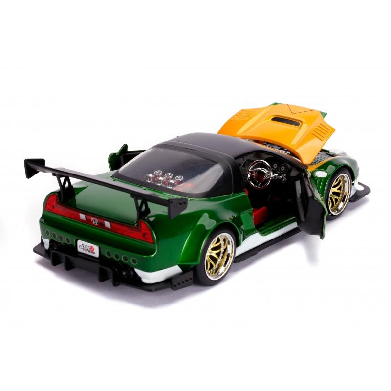 Power Rangers 2002 Honda NSX Type-R with Green Ranger Figure Hollywood Rides 1:24 Scale Die Cast Vehicle