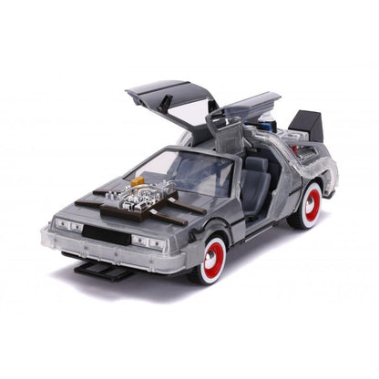 Back To The Future III - DeLorean Time Machine 1:24 Scale Jada Hollywood Rides Die Cast Vehicle