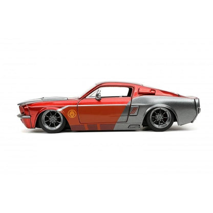 Guardians of the Galaxy - 1967 Shelby GT-500 with Star Lord Figure 1:24 Scale Die Cast Vehicle