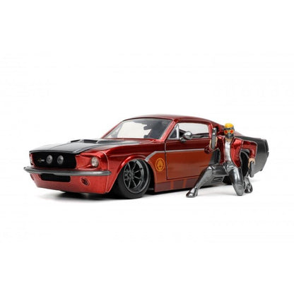 Guardians of the Galaxy - 1967 Shelby GT-500 with Star Lord Figure 1:24 Scale Die Cast Vehicle