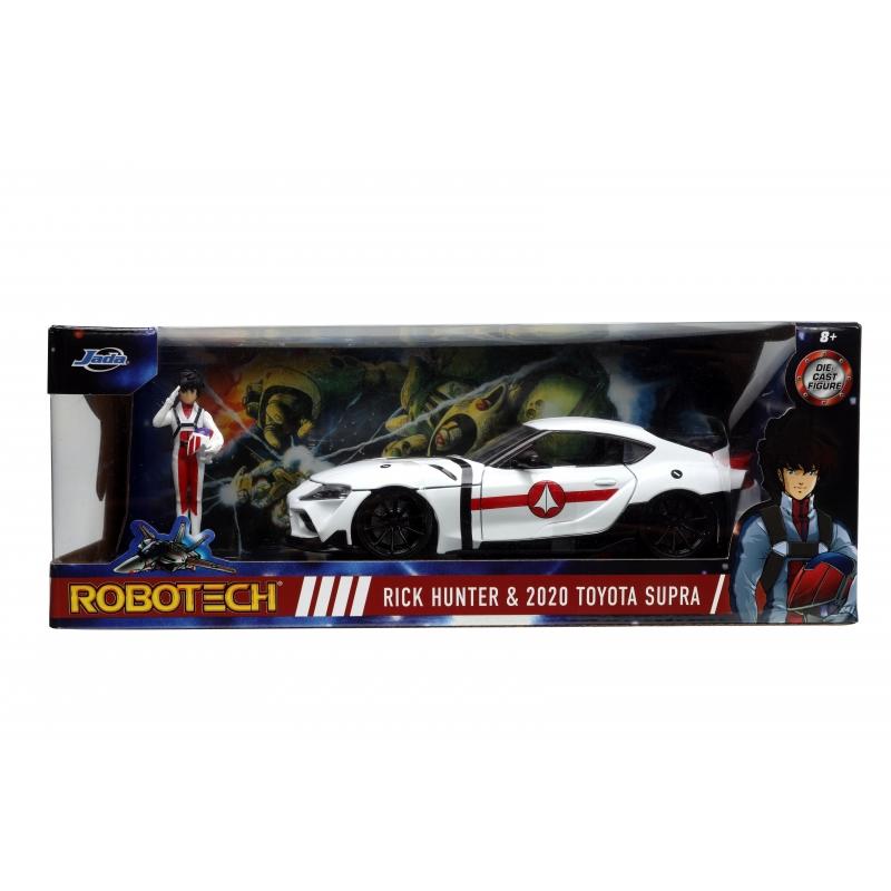 Robotech - 2020 Toyota Supra with Rick Hunter Hollywood Rides 1:24 Scale Die Cast Vehicle