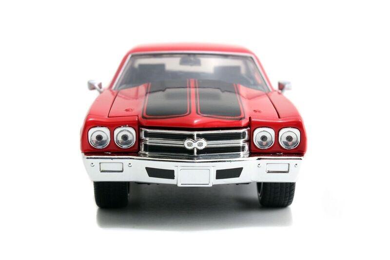 Fast & Furious - Dom's 1970 Chevrolet Chevelle SS (Red) Hollywood Rides 1:24 Scale Die Cast Vehicle