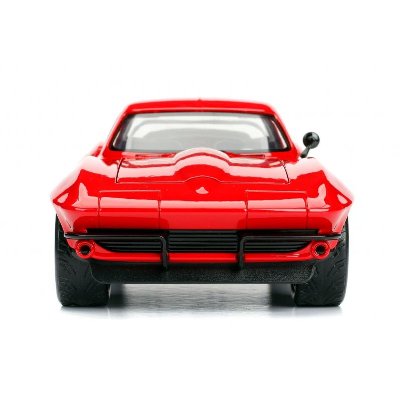 ミニカー 1:24 FAST & FURIOUS DIECAST MINICAR Letty'S Chevy Corvette dwos6rj Fast & Furious - Letty's 1966 Chevrolet Corvette C2 Sting Ray (Red