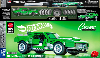 Mattel Brick Shop Hot Wheels 1:32 Building Set - Custom 68 Camaro