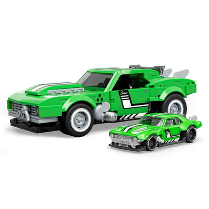 Mattel Brick Shop Hot Wheels 1:32 Building Set - Custom 68 Camaro