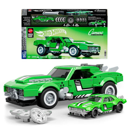Mattel Brick Shop Hot Wheels 1:32 Building Set - Custom 68 Camaro