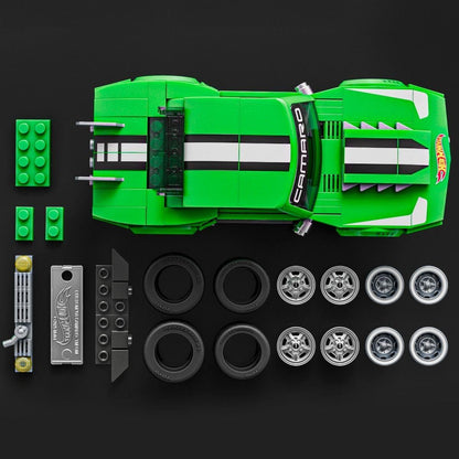 Mattel Brick Shop Hot Wheels 1:32 Building Set - Custom 68 Camaro