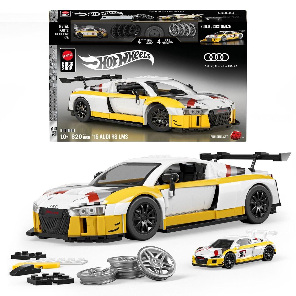 Mattel Brick Shop Hot Wheels 1:16 Elite Series - Audi R8 LMS