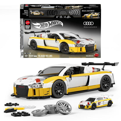 Mattel Brick Shop Hot Wheels 1:16 Elite Series - Audi R8 LMS