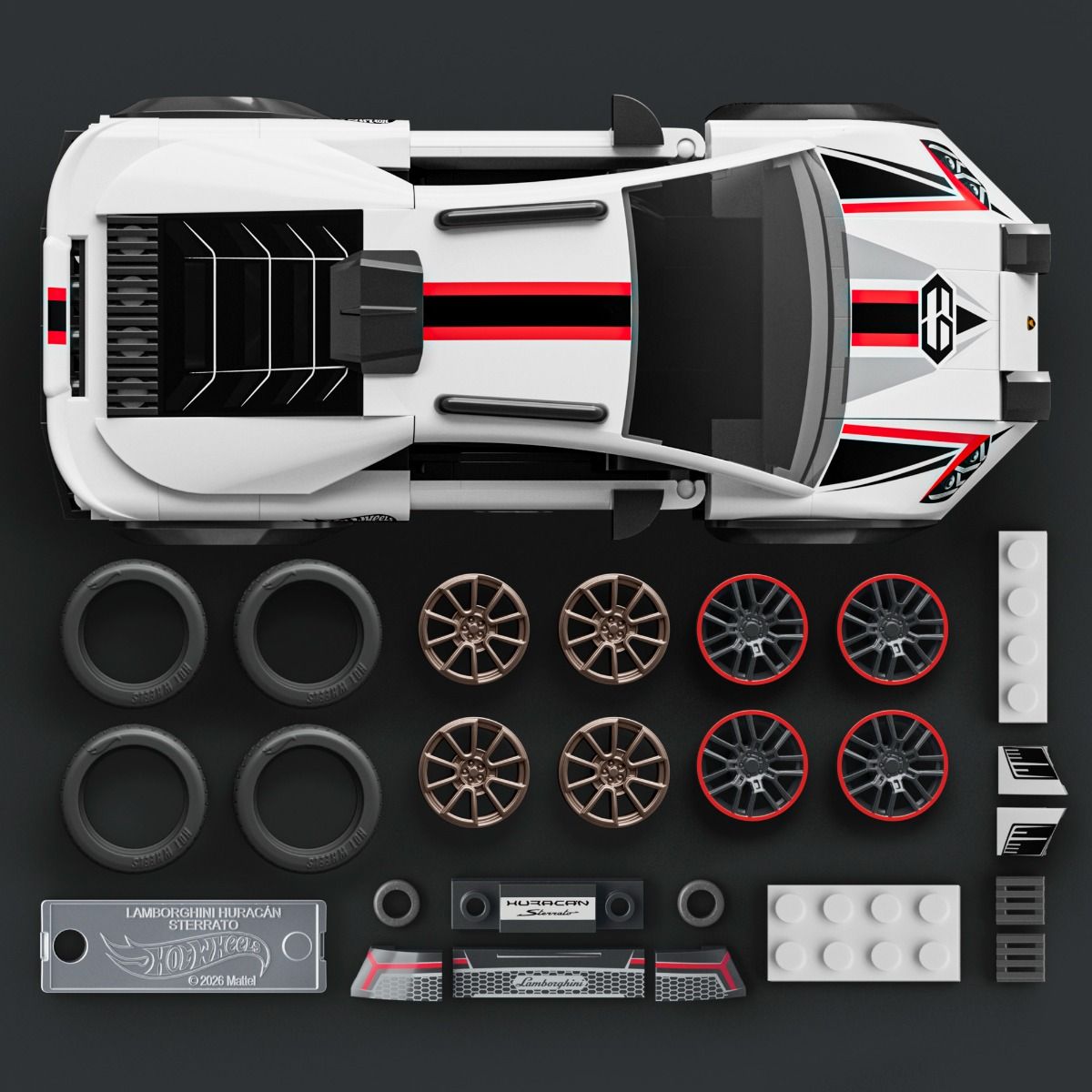 Mattel Brick Shop Hot Wheels 1:32 - Lamborghini Huracan Sterrato