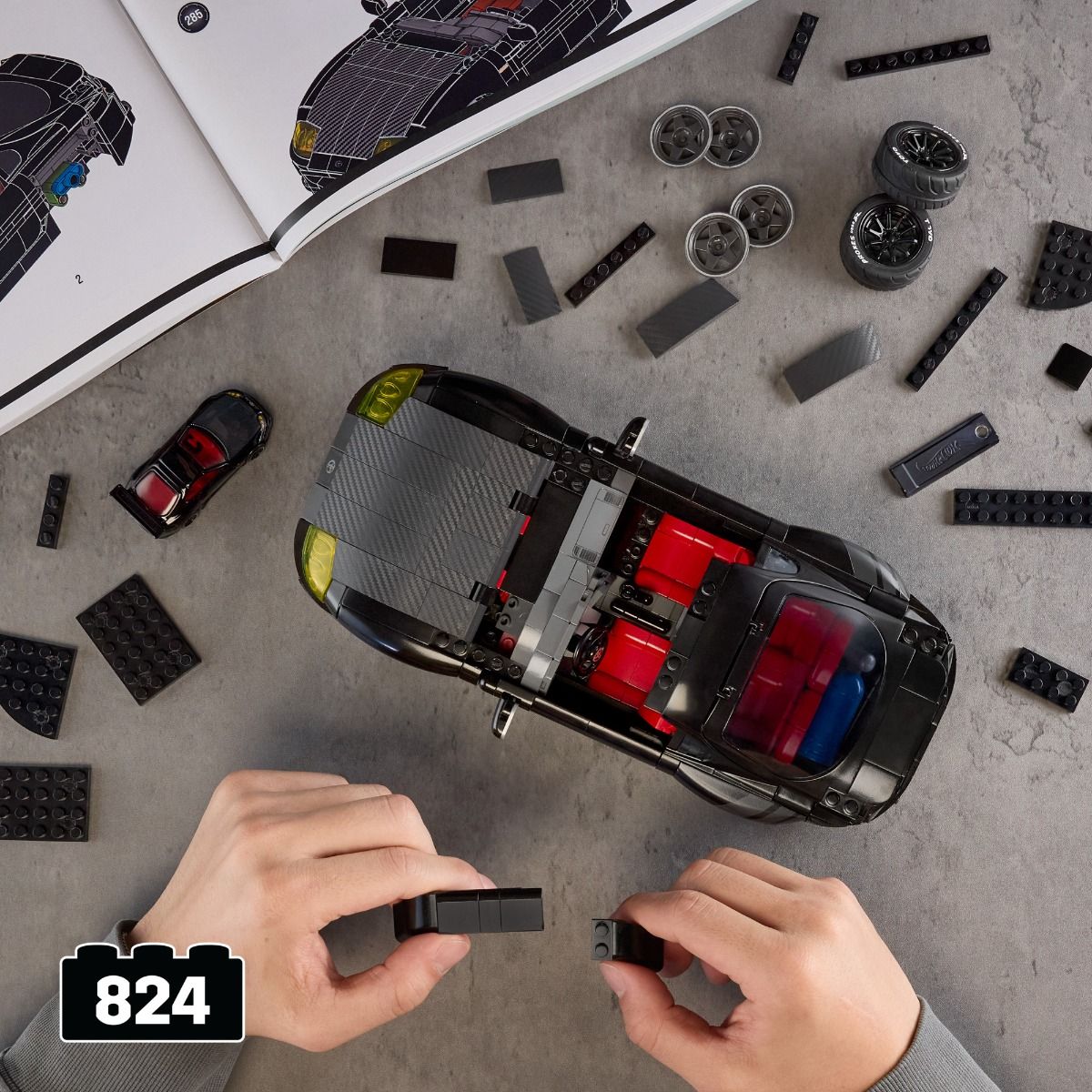 Mattel Brick Shop Hot Wheels 1:16 Elite Series - Toyota Supra MKIV