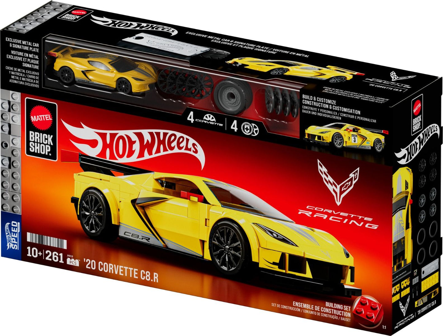 Mattel Brick Shop Hot Wheels 1:32 - Chevrolet Corvette C8R