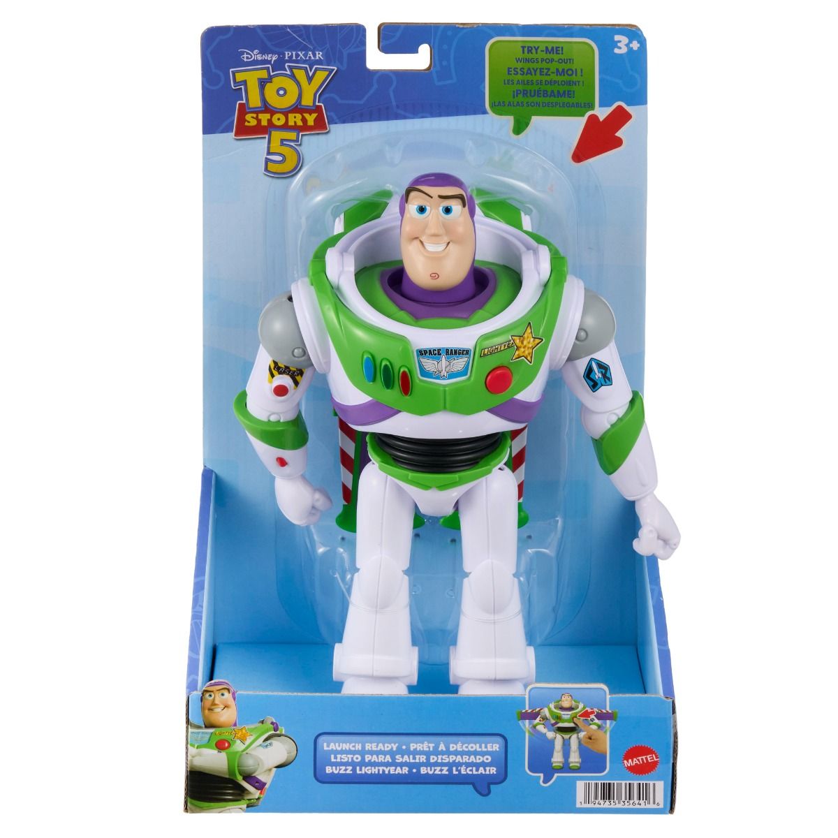 Mattel Toy Story 5 Large Scale Figure - Buzz Lightyear (Launch Ready)