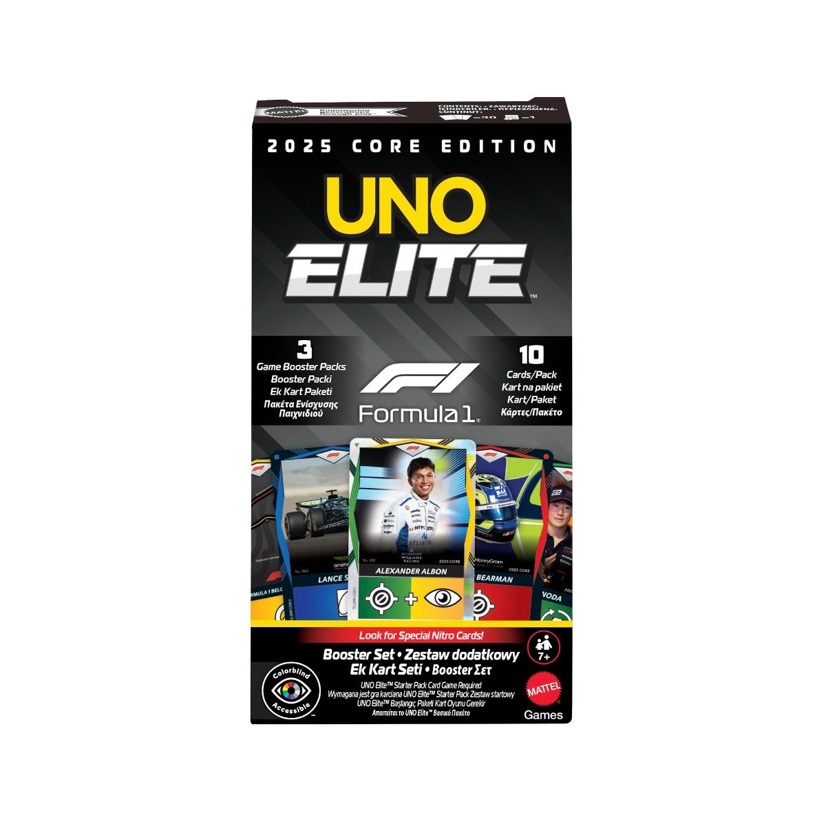 Uno Card Game - Elite Formula 1 Booster Pack