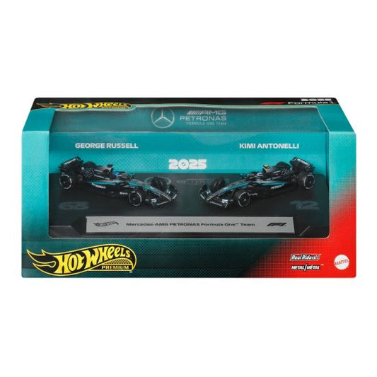 Hot Wheels Premium F1 2 Pack 2025 - Mercedes-AMG Petronas F1 Team