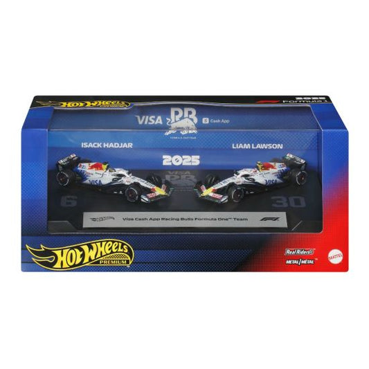Hot Wheels Premium F1 2 Pack 2025 - Visa Cash App Racing Bulls F1 Team