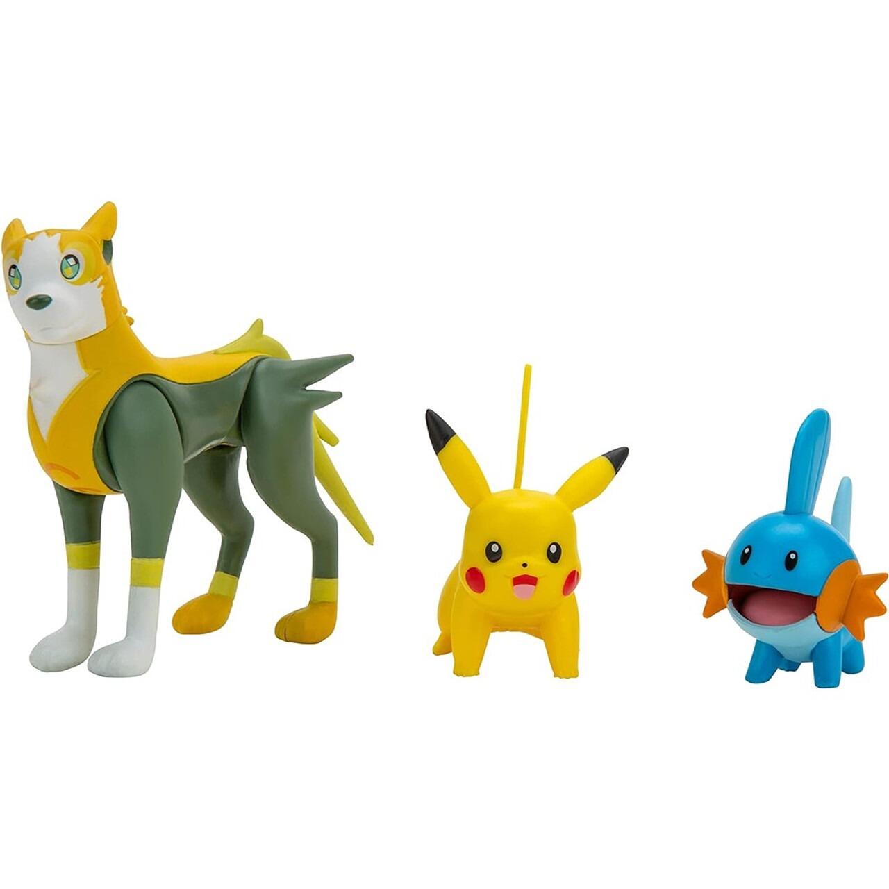 Pokémon Battle Figure 3 Pack W12 - Pikachu, Mudkip & Boltund