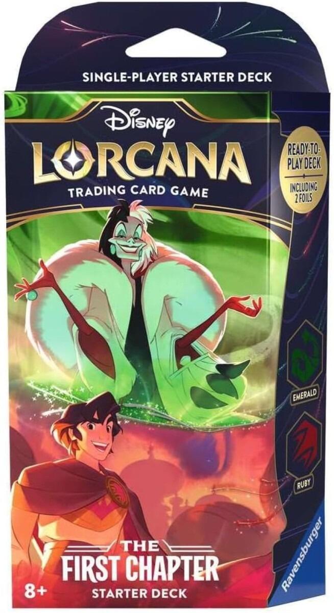 Disney Lorcana The First Chapter Trading Card Game - Starter Deck (Cruella & Aladdin)