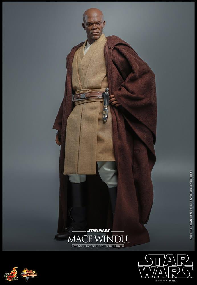 Mace Windu - Star Wars: Attack of the Clones 20th Anniversary Hot Toys Collectibles 1/6 Scale Action Figure