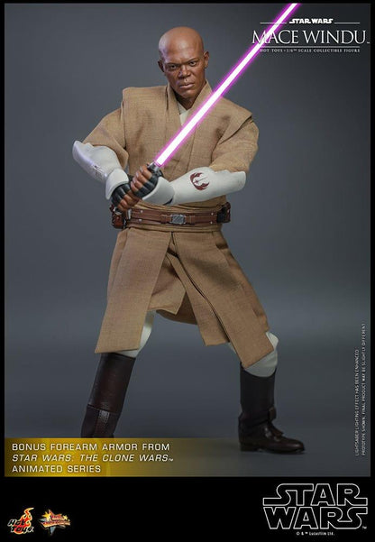 Mace Windu - Star Wars: Attack of the Clones 20th Anniversary Hot Toys Collectibles 1/6 Scale Action Figure