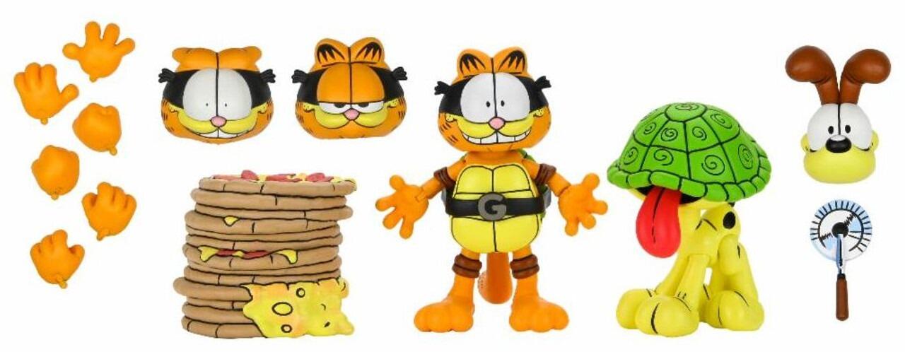 Teenage Mutant Ninja Turtles X Garfield Comic 7 Inch Scale Ultimate Action Figure 2-pack - Garfello and Odie (Archie Comics)