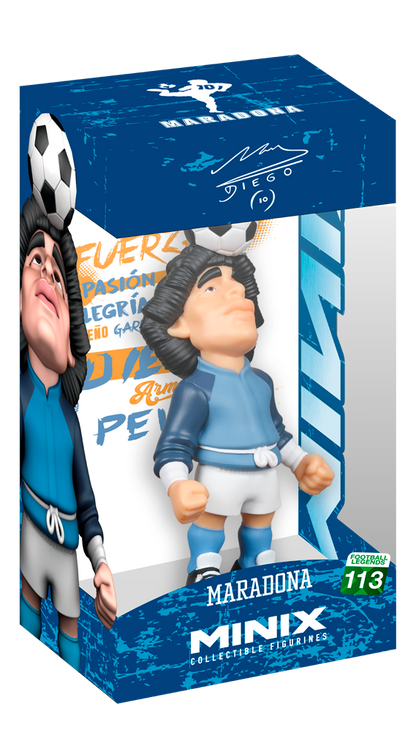 Football Legends Minix 5 Inch Collectible Figurine - Diego Maradona (Warm Up)