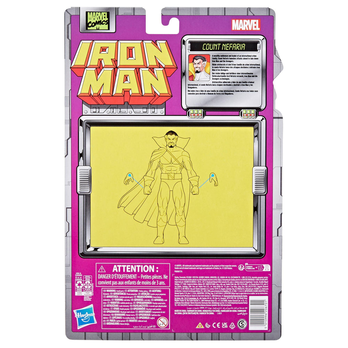 Marvel Legends Iron Man Retro 6 Inch Action Figure - Count Nefaria