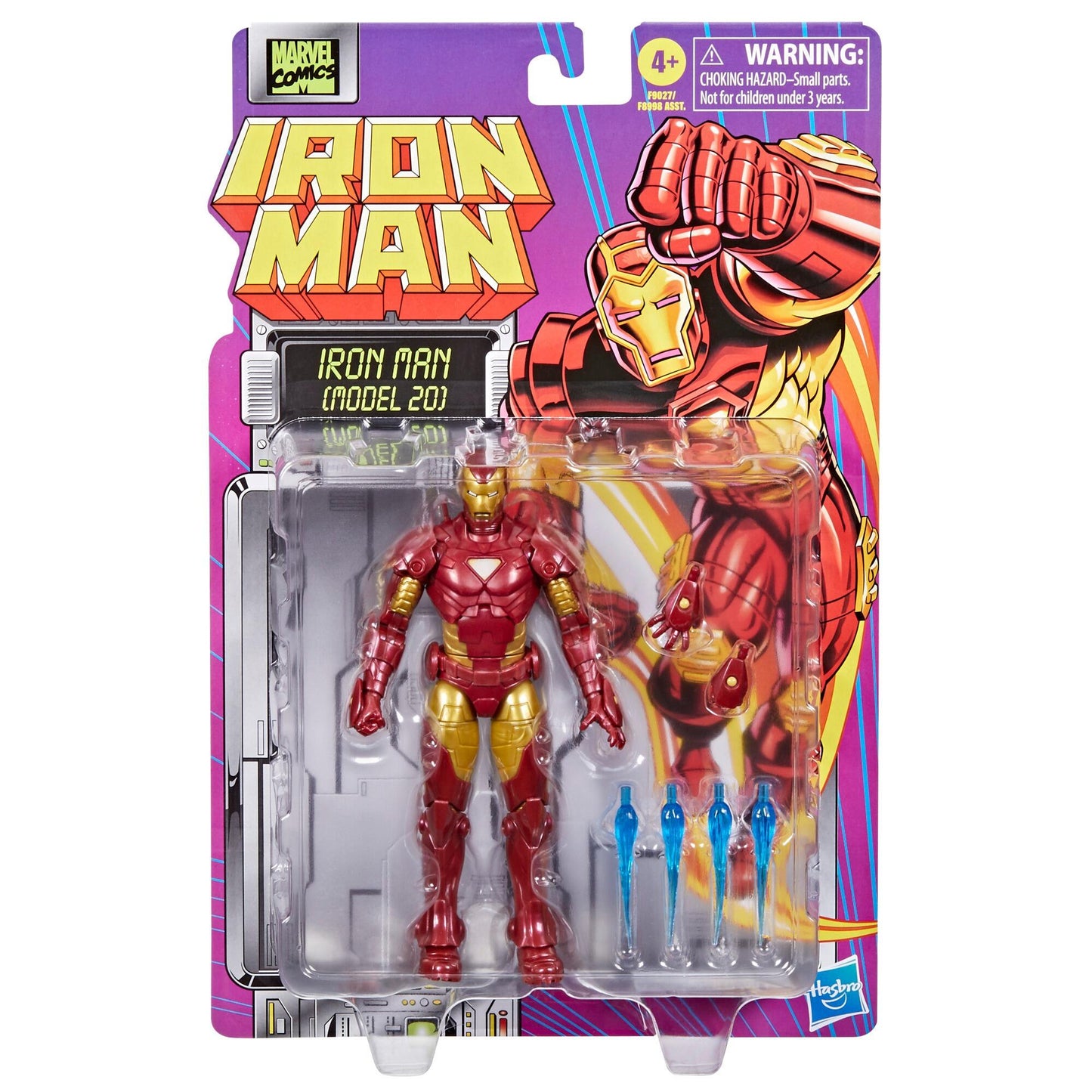 Marvel Legends Iron Man Retro 6 Inch Action Figure - Iron Man (Model 20)