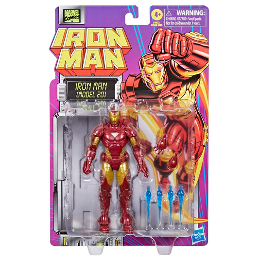 Marvel Legends Iron Man Retro 6 Inch Action Figure - Iron Man (Model 20)