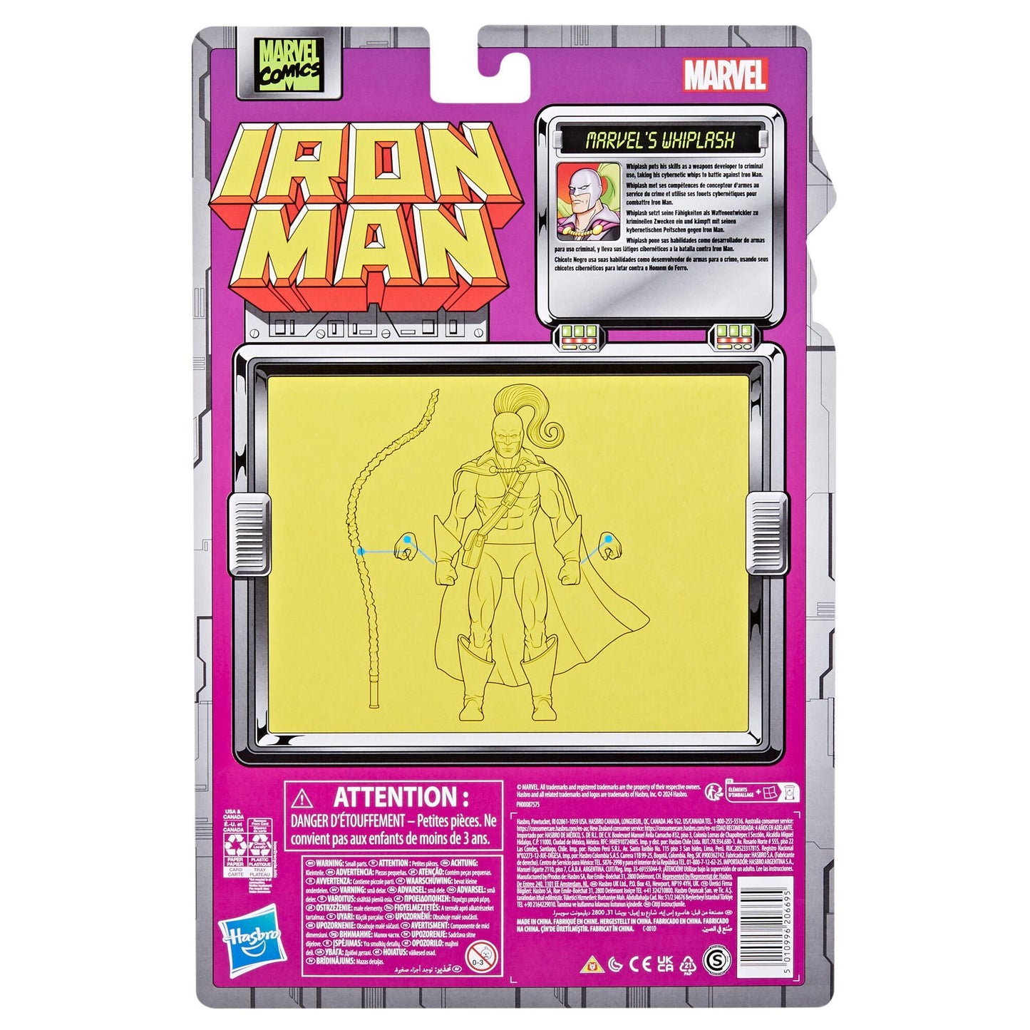 Marvel Legends Iron Man Retro 6 Inch Action Figure - Marvel's Whiplash