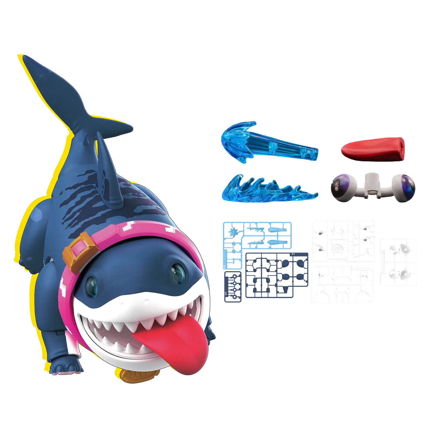 Marvel Champion Class 12 Blokees Deluxe Model Kit - Jeff The Land Shark (Rivals)