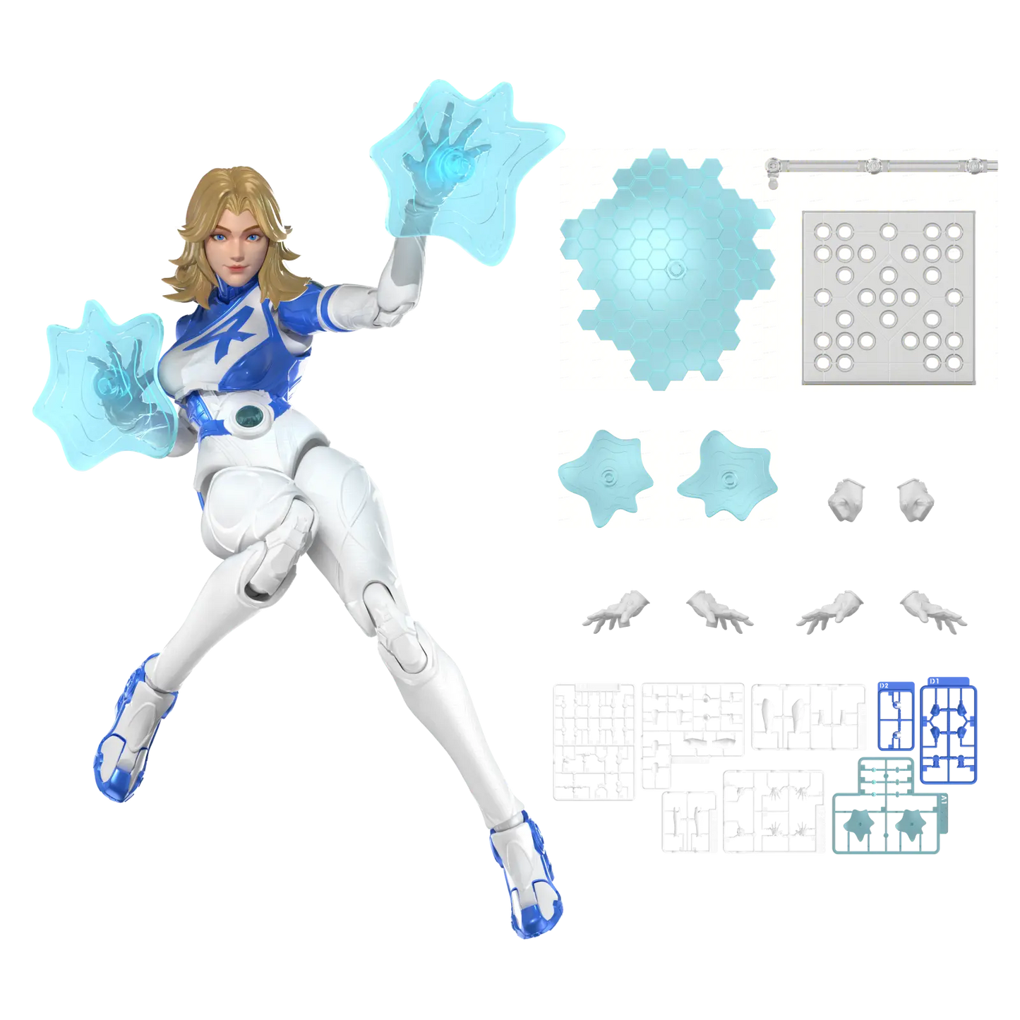 Marvel Champion Class 11 Blokees Deluxe Model Kit - Invisible Woman (Rivals)