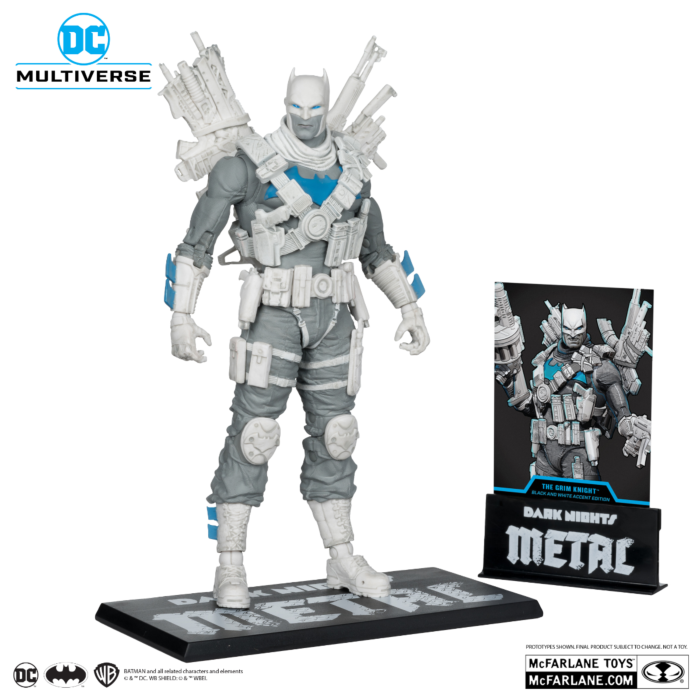 DC Multiverse 7 Inch Action Figure - The Grim Knight (B&W Accent Edition)