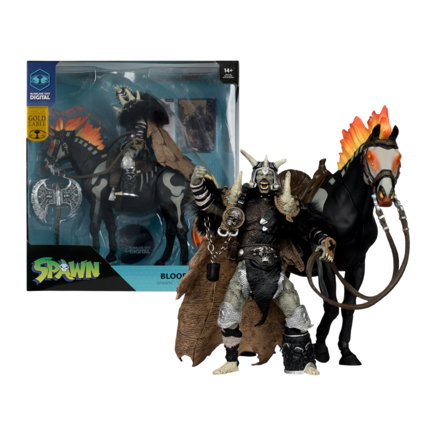 Spawn 7 Inch Action Figure 2-pack - Bloodaxe With Horse (Gold Label)