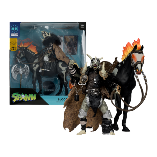 Spawn 7 Inch Action Figure 2-pack - Bloodaxe With Horse (Gold Label)
