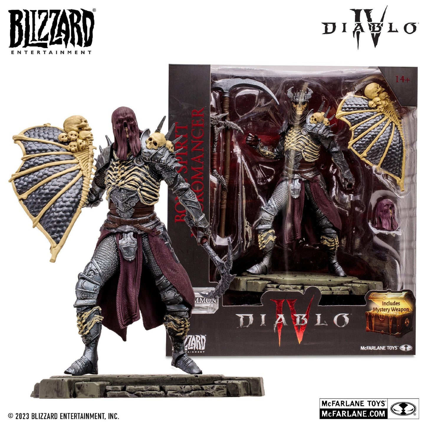 Diablo IV 6 Inch Scale Posed Figure Wave 1 - Bone Spirit Necromancer