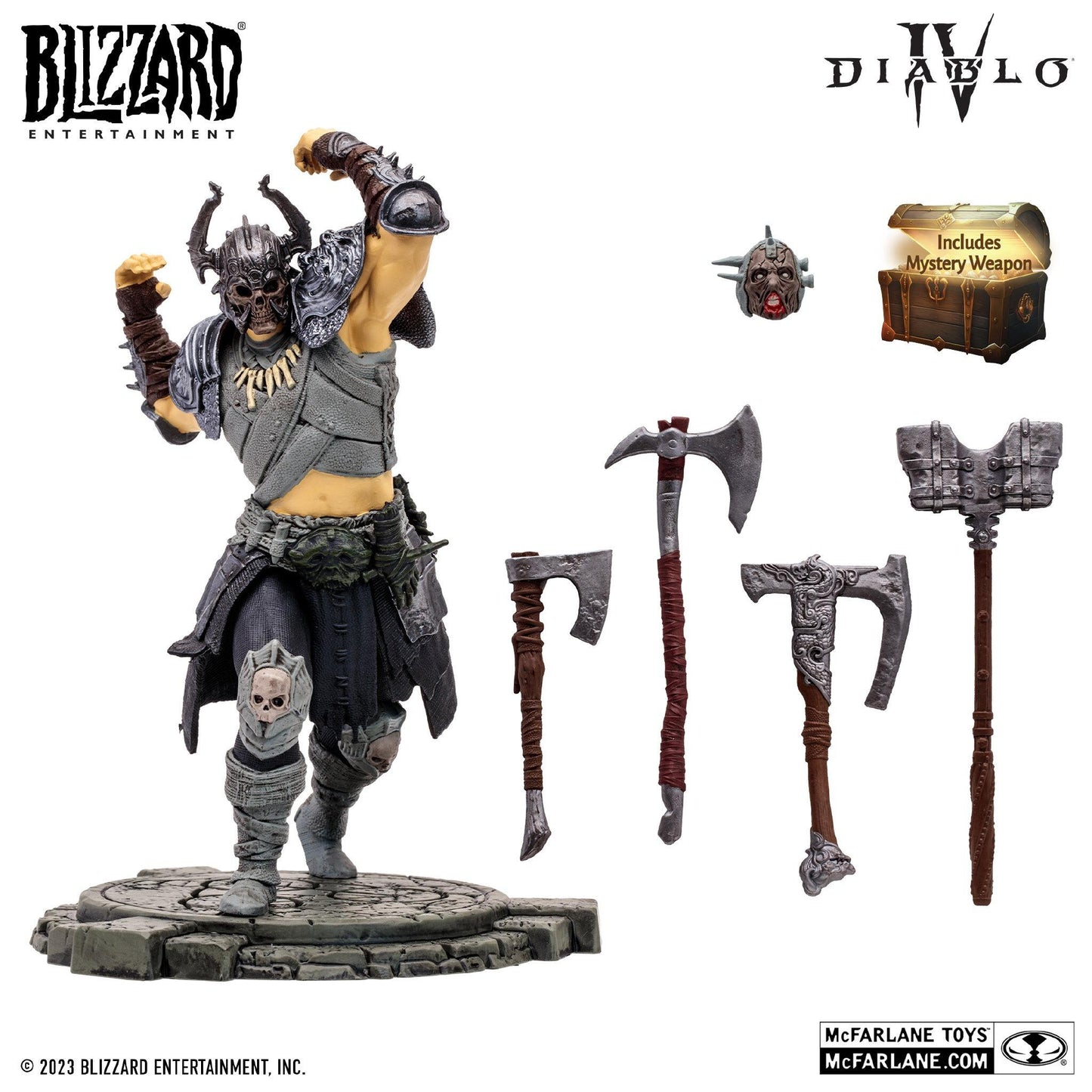 Diablo IV 6 Inch Scale Posed Figure Wave 1 - Whirlwind Barbarian (Epic)