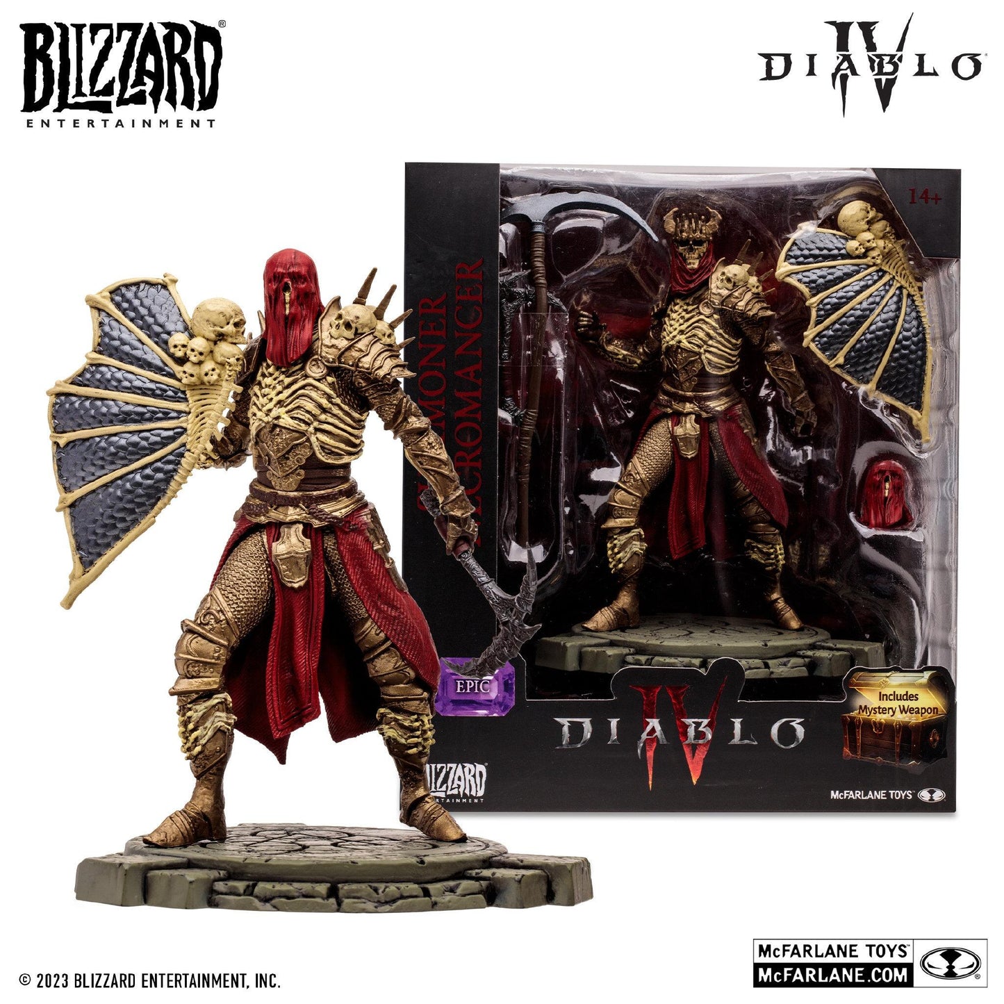 Diablo IV 6 Inch Scale Posed Figure Wave 1 - Summoner Necromancer (Epic)