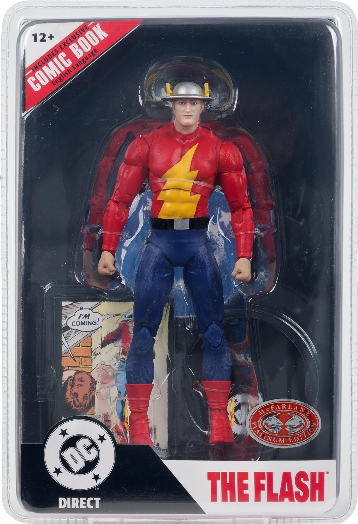 DC Direct 7 Inch Action Figure Page Punchers Wave 11 - Jay Garrick (The Flash) (Red Platinum)