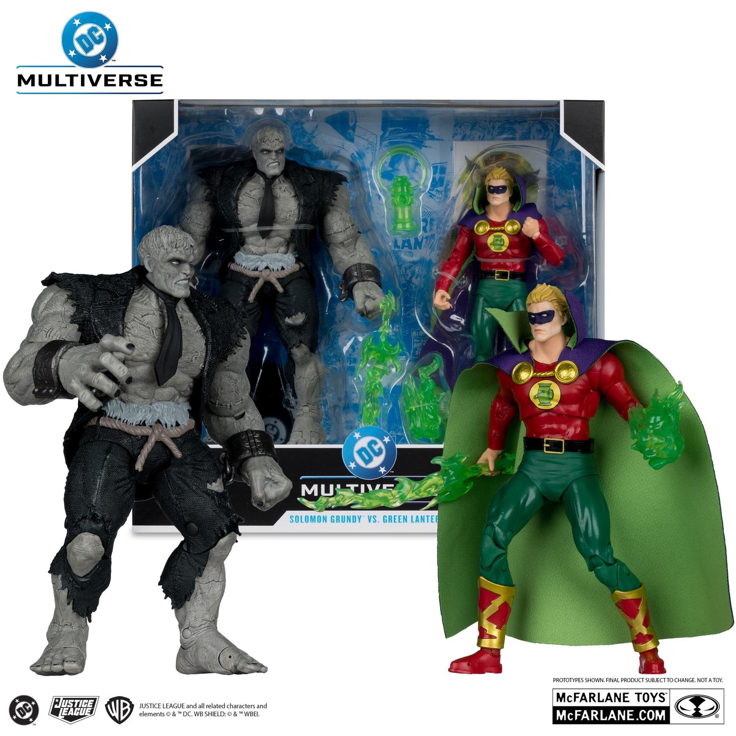 DC Multiverse 7 Inch Scale Action Figure 2-pack With Megafig - Solomon Grundy Vs Green Lantern