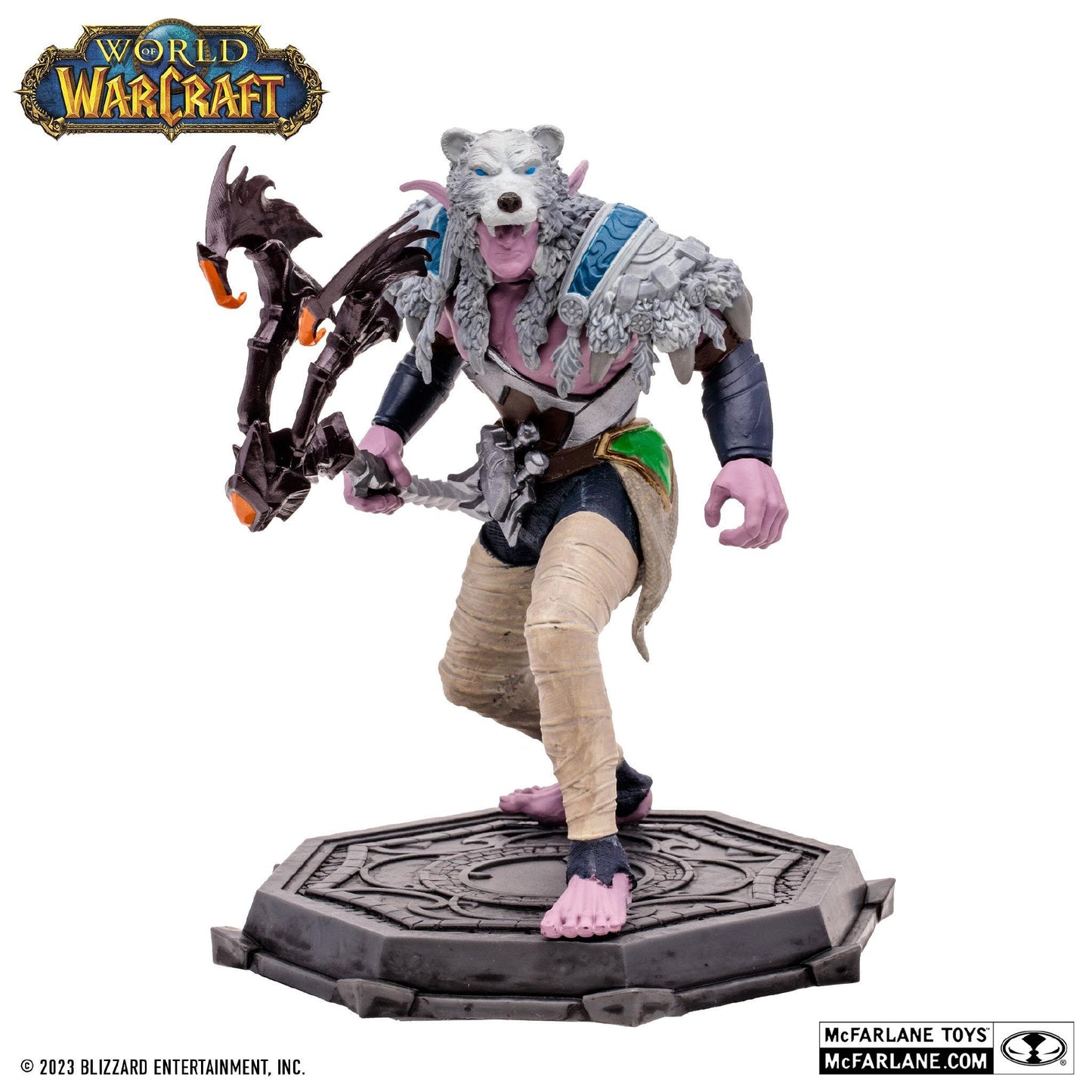 World of Warcraft 6 Inch Posed Figure Wave 1 - Elf Druid/ Rogue (Common)