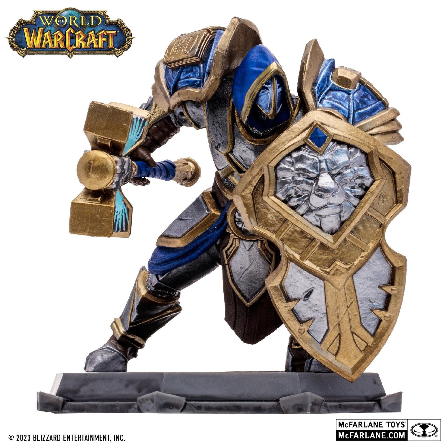 World of Warcraft 6 Inch Posed Figure Wave 1 - Human Warrior/ Paladin (Common)