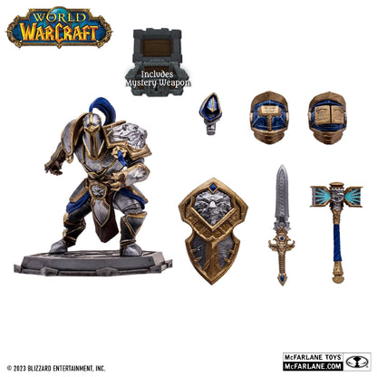 World of Warcraft 6 Inch Posed Figure Wave 1 - Human Warrior/ Paladin (Common)