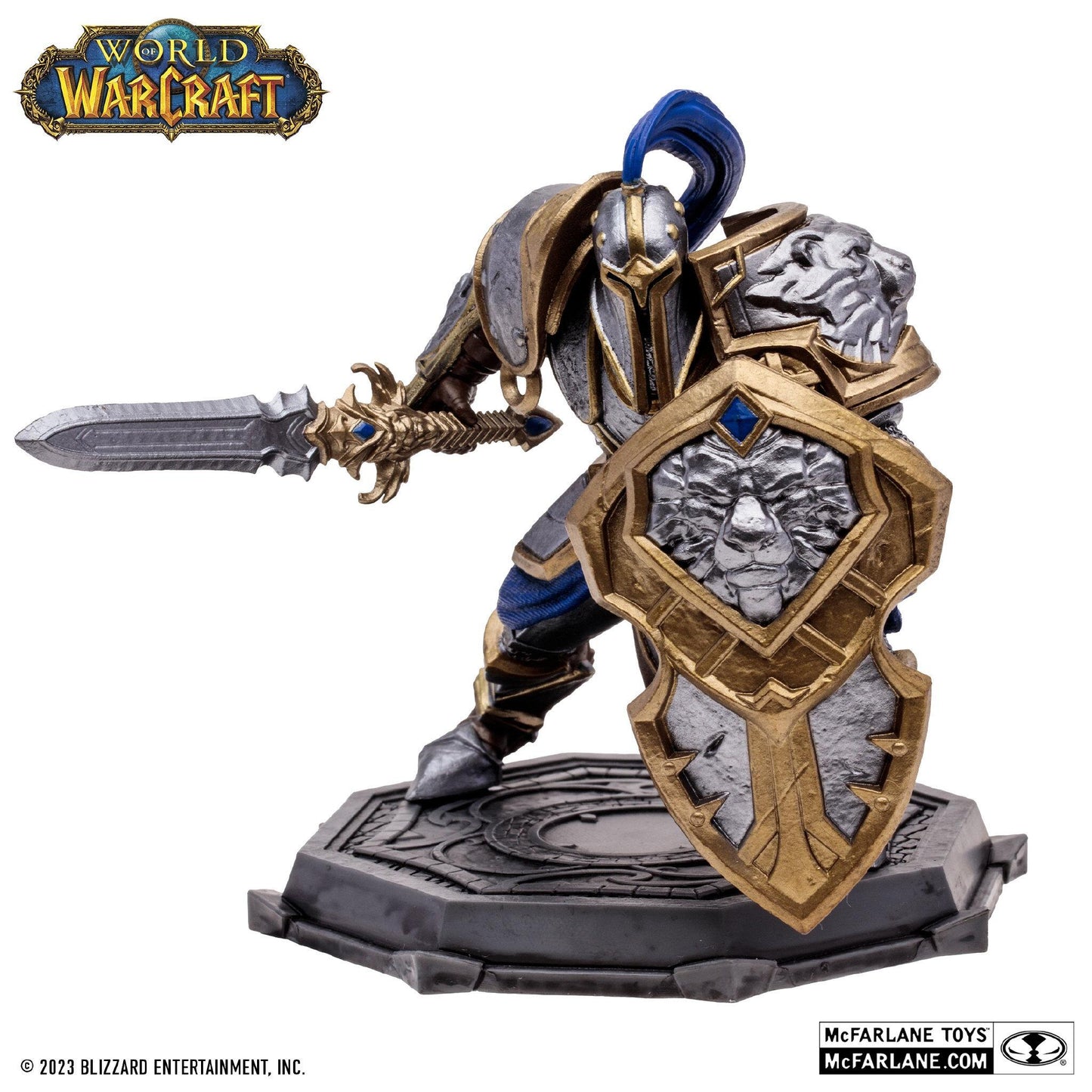 World of Warcraft 6 Inch Posed Figure Wave 1 - Human Warrior/ Paladin (Common)