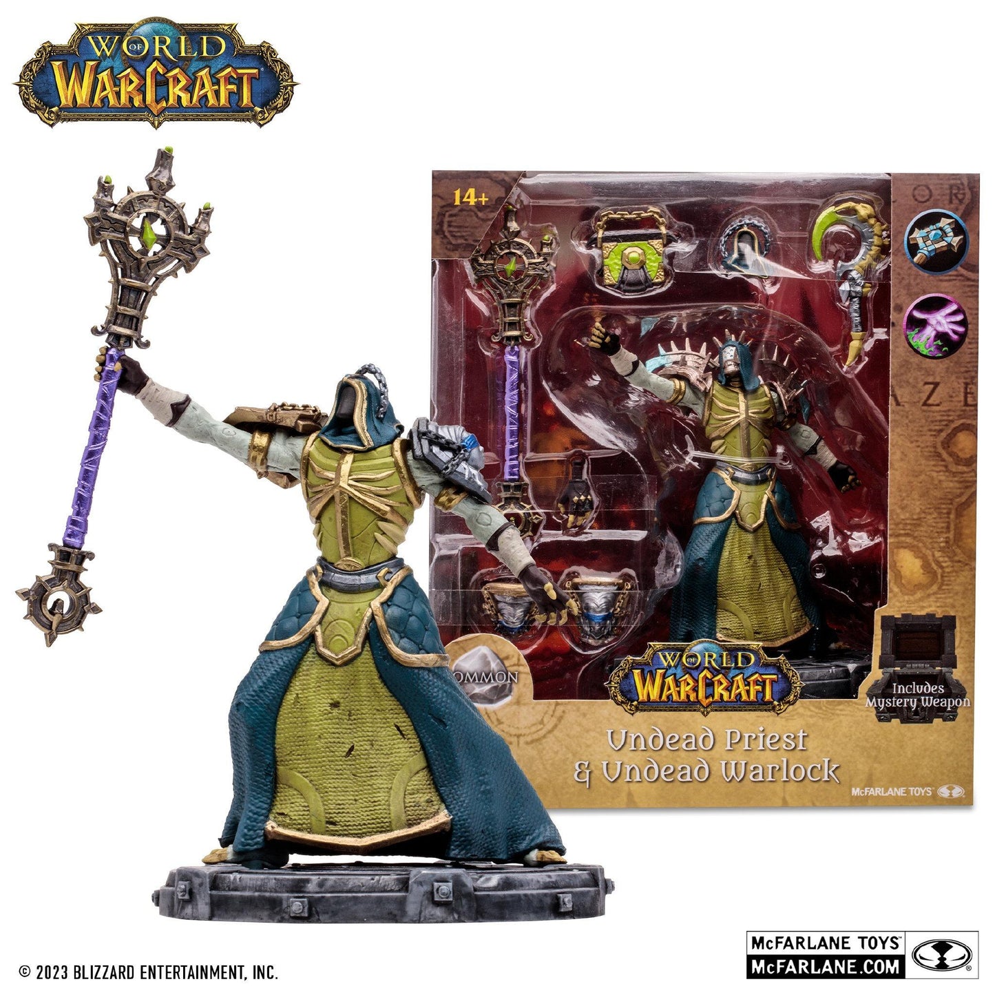 World of Warcraft 6 Inch Posed Figure Wave 1 - Undead Priest/ Warlock (Common)