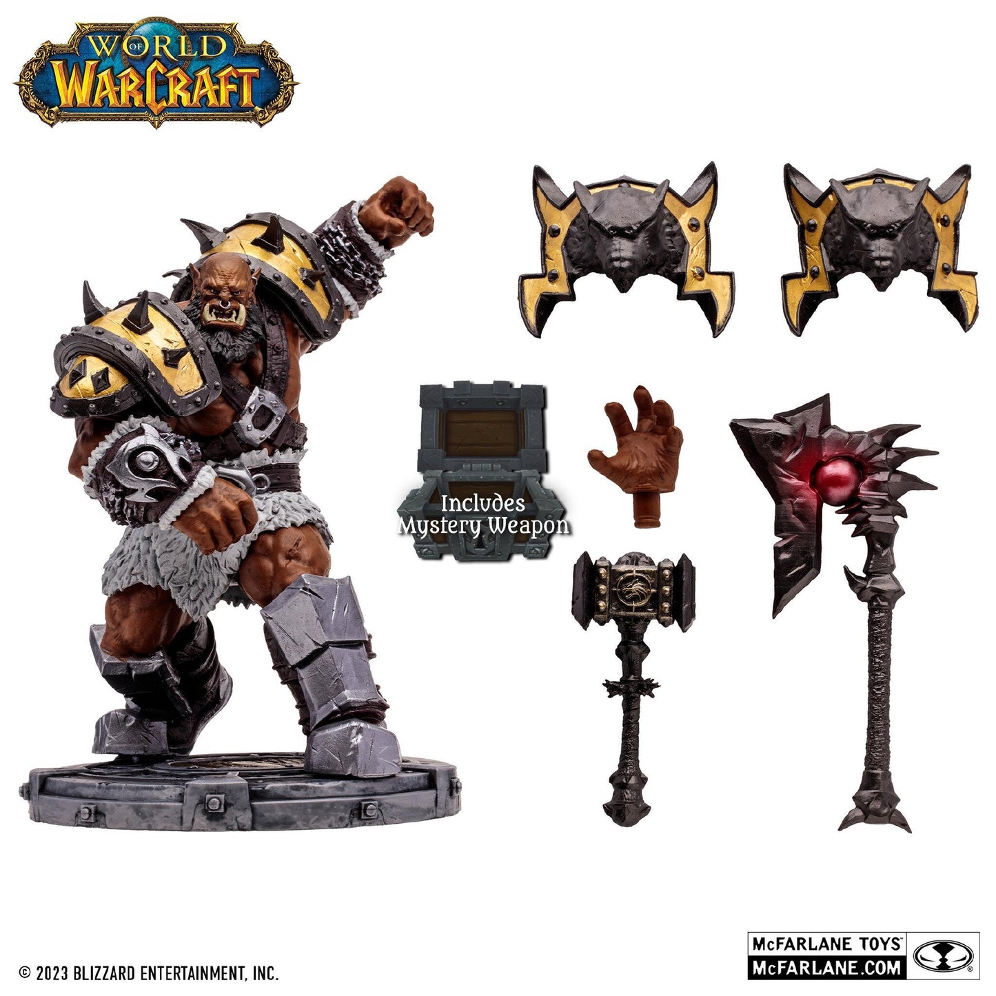 World of Warcraft 6 Inch Posed Figure Wave 1 - Orc Warrior/ Shaman (Epic)