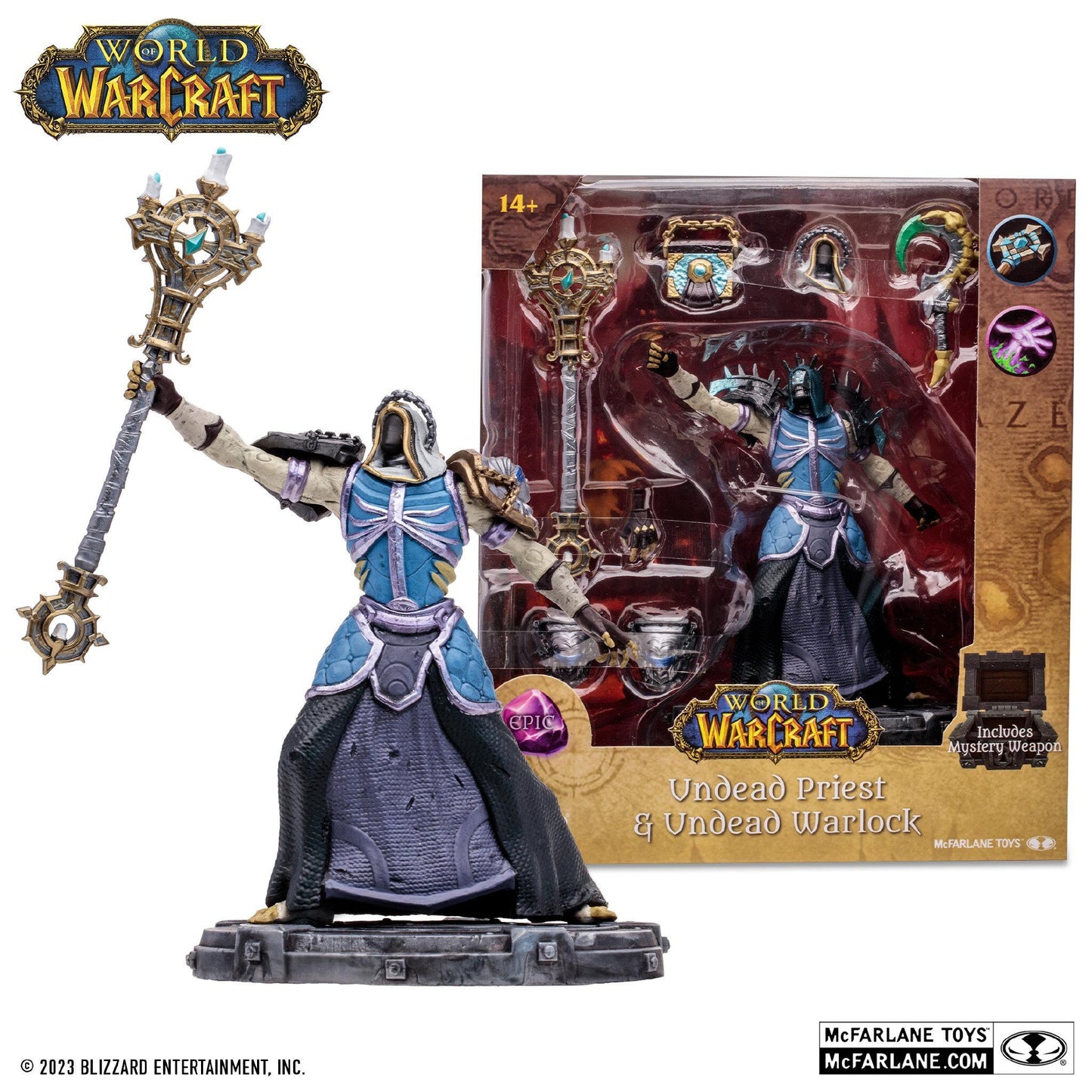 World of Warcraft 6 Inch Posed Figure Wave 1 - Undead Priest/ Warlock (Epic)